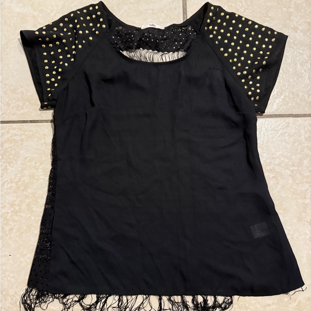 Black and Gold Women's Top